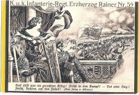 1915 Propagandakarte Infanteriesturm